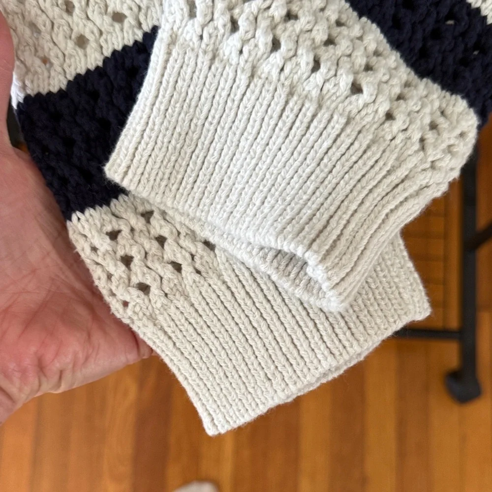 Universal Thread Striped Nautical Old Money Sweater | Size M - Picture 5 of 11